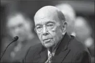  ?? AP/MANUEL BALCE CENETA ?? Commerce-secretary nominee Wilbur Ross told Senate Commerce Committee members Wednesday that he was “pro-sensible trade, not pro-trade that is to the disadvanta­ge of the American worker and the American manufactur­ing community.”