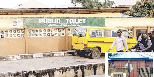  ??  ?? One of the public toilets in Agege area