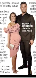  ?? ?? BUMP & GRINNED Janette and Aljaz