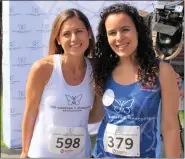  ?? COURTESY VANESSA T. MARCOTTE FOUNDATION ?? Vanessa T. Marcotte Foundation co-founders Caroline Tocci , left, and Ashley Mcniff are happy to bring back the foundation’s annual 5K Run/ Walk fundraiser in person on June 18 at Wachusett Mountain in Princeton.