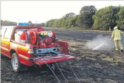  ??  ?? A Fogging Unit used by Kent Fire and Rescue Service for deep-seated fires