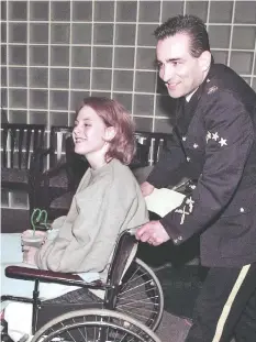  ?? DAVID CLARK ?? Russ Grabb was a high-profile member of the RCMP, including the time he wheeled Constable Laurie White into a conference room at Vancouver Hospital when she lost a leg after being shot on a police call in Kitimat.