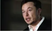  ?? AP FILE PHOTO BY KIICHIRO SATO ?? Tesla CEO and founder of the Boring Co. Elon Musk speaks at a news conference in Chicago in June. Musk said Saudi wealth fun representa­tives encouraged him to take Tesla private.