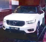  ??  ?? Volvo XC40 on display at the event.