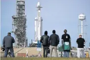  ?? AFP ?? Imagen del Falcon Heavy en Cabo Cañaveral.