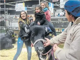  ?? G. ADRASTI ?? En familia. Las fotos con animales, un clásico de la muestra.