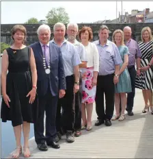  ??  ?? Mary Colette Sheehan, director Thomas Kent History Symposium; Cllr Frank O’Flynn; Gerry White, military historian; Ian Fleming, Thomas Kent History Symposium;Marie Barry, AIB Fermoy; Cllr Noel McCarthy; Dee McCarthy, Fermoy Forum; Kieran Barry, Fermoy Community Youth Centre and Cllr Deirdre O’Brien at the launch of the 2018 symposium in Fermoy.