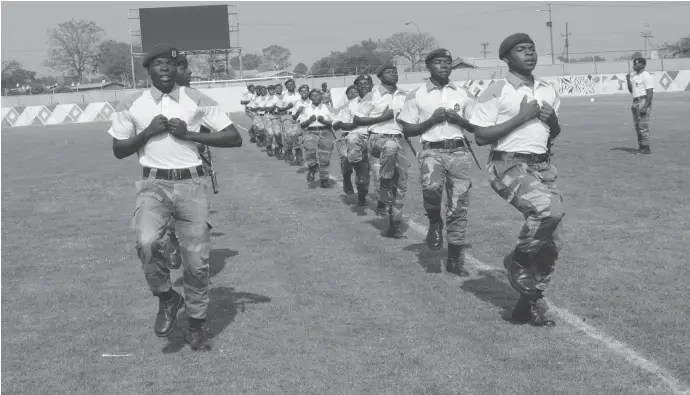  ??  ?? In pictures: Army preparatio­ns for Heroes’ and Defence Forces celebratio­ns at White City Stadium in Bulawayo