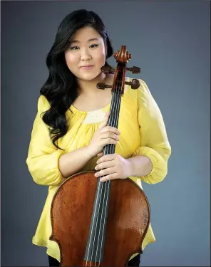  ?? Photo Courtesy Matt Dine ?? Cellist Sang-Eun Lee will perform Camille Saint-Saens’ Cello Concerto, No. 1, Op. 33, in A minor with the Fort Smith Symphony. Written in 1872, when Saint-Saens was 37, the piece breaks with tradition, written in one continuous movement, perhaps...