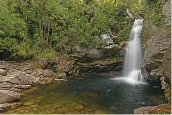  ?? Photo: Alan Cressler ?? Second from top: Wainui Falls Track.