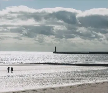  ?? ?? Seaburn beach, which has retained its Blue Flag status.