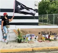  ?? Revista Étnica ?? An altar to George Floyd and other victims of police brutality was erected and decorated in Loíza.