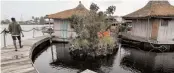  ?? —AFP ?? A view of the resort on an artificial island made with around 700 000 recycled plastic waste