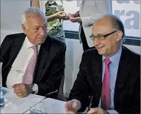  ?? DANI DUCH / ARCHIVO ?? José Manuel García-Margallo y Cristóbal Montoro