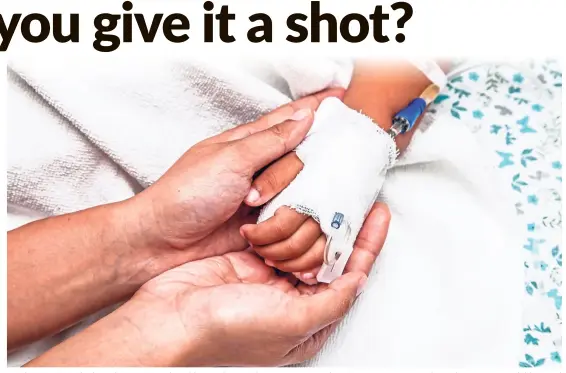  ??  ?? Herd immunity is the best defence for vulnerable members of the community, such as immunocomp­romised people, very young children and the elderly.
