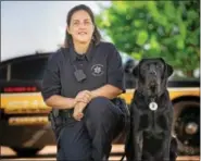  ?? SUBMITTED PHOTO ?? Chester County Sheriff’s Deputy September Spencer enjoys working with her K-9 partner Luke, who is trained in tracking and narcotics detection.