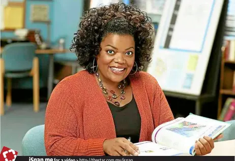  ??  ?? Raring to go: yvette nicole Brown stars as Shirley Bennett in the sitcom, community.