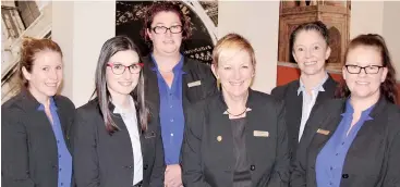  ??  ?? Along with a Scenic representa­tive, the consultant­s at Gippsland Travel look forward to helping you plan your next luxury river cruise. Pictured, from left are: Brianna Berryman, Taylor Schack, Jacinta Anderson, Jacquey Turner, Debbie Hulbert and Linda...