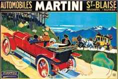  ?? ?? The fast lane: an advertisem­ent for Martini automobile­s, made in Switzerlan­d until 1934