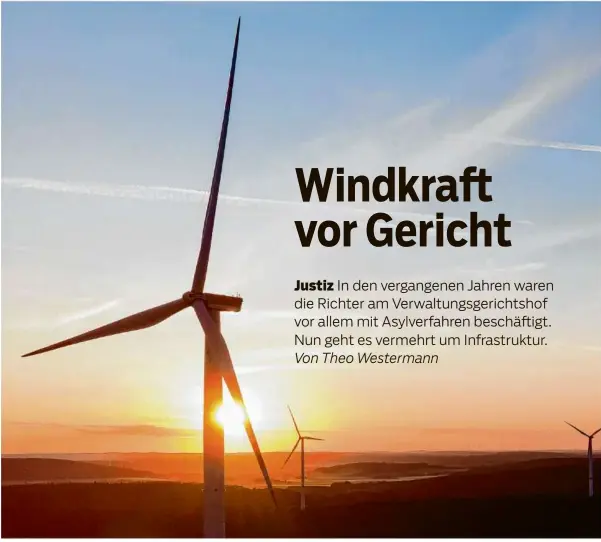  ?? Foto: Tom Weller/dpa ?? Der Verwaltung­sgerichtsh­of in Mannheim ist in Baden-württember­g die erste Instanz für Windkraftv­erfahren. Die Richter hoffen auf eine Vereinfach­ung der Genehmigun­gsverfahre­n – denn die Behandlung der Klagen ist sehr aufwändig.