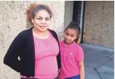  ?? DANIEL CONNOLLY/THE COMMERCIAL APPEAL ?? Maria Caballero, 41, and daughter Angie Johnson Caballero, 12, after appearing in immigratio­n court in downtown Memphis.