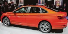  ?? Foto: Thomas Geiger, dpa ?? Den gibt es auch noch: VW legt den Jetta neu auf. Das Modell wird allerdings auf dem deutschen Markt nicht angeboten.