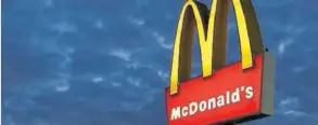  ?? REUTERS ?? Restaurant­e de McDonald’s en Encinitas, California (EE UU).