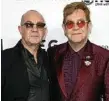  ?? PHOTO: AP ?? Writing duo Bernie Taupin and Elton John.