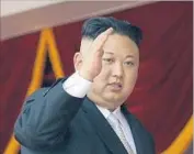  ?? Wong Maye-E Associated Press ?? AMID heightened tensions between the U.S. and North Korea, Pyongyang has accused the CIA of attempting to assassinat­e leader Kim Jong Un.