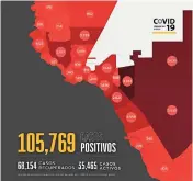  ??  ?? Este mapa muestra la cantidad de casos positivos de Covid-19 por códigos postales