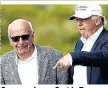  ??  ?? Gern gesehener Gast in Trumps Golfressor­t in Florida: Murdoch