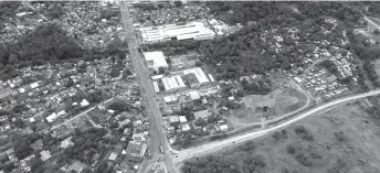  ?? DPWH PHOTO ?? Aerial photo of Talomo-Puan Bypass Road.