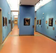  ??  ?? Dall’alto in senso orario: «Minerva e Aracne», Tintoretto, «Torero», Francisco Goya; «Madonna di casa Pazzi» Andrea del Castagno. Accanto le sale blu agli Uffizi