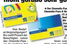 ??  ?? Der Chemnitz-Pass und der Chemnitz-Pass K für Kinder bis 15 Jahren sollen Bedürftige­n die Teilhabe an Freizeitak­tivitäten ermögliche­n.