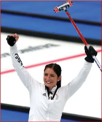  ?? ?? Golden girl Eve Muirhead … but what’s the name of that sport again?