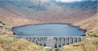  ??  ?? Hollow mountain: The Cruachan reservoir and dam can power more than 225,000 homes