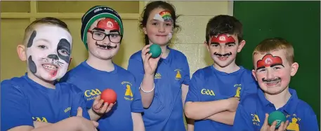  ??  ?? Young Handballer­s Nathan Stewart farrell, Ava Smith, Brandon Harrison, Cadhula Mullen and Lorcan Mullen