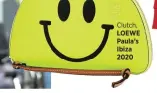  ??  ?? Clutch, LOEWE Paula’s Ibiza 2020