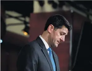  ?? Matt McClain Washington Post ?? PAUL RYAN won’t seek reelection to Congress, so President Trump’s hostile takeover of the Republican Party is complete. Can Ryan rethink the party of ideas from the outside?