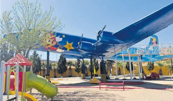  ?? ROSY REYES ?? Así luce actualment­e la aeronave, totalmente restaurada y como uno de los principale­s atractivos en la Ciudad del Niño