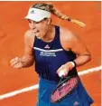  ?? Foto: afp ?? Angelique Kerber der French Open. steht im Viertelfin­ale