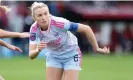  ?? ?? Leah Williamson made her first start for Arsenal since her anterior cruciate ligament injury in April 2023. Photograph: Mark Leech/Offside/Getty Images