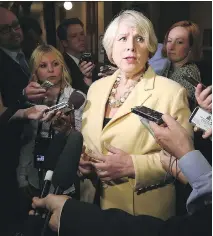  ?? DAVE ABEL ?? Deputy premier Deb Matthews told Ontario colleges to rework their proposed salary increases for executives.