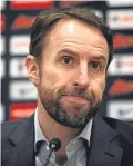  ??  ?? Gareth Southgate: brought in four new faces.