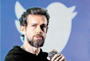  ?? /REUTERS ?? Jack Dorsey, fundador de Twitter, se mantendrá como CEO de la red social