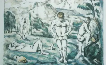  ?? ?? Paul Cezanné, ‘Les Grands Baigneurs’, lithograph © Pallant House Gallery 2020.