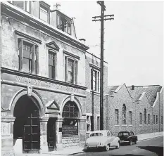  ?? ?? Cowlins’ offices on Stratton Street, about 1957. Jon Harris’s father started work there in the 1930s, and fell victim to the firm’s horsebarbe­r …