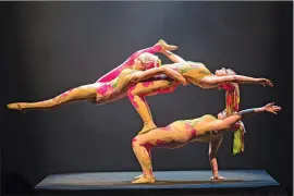  ?? Photo by Mike Rollerson ?? The girl power Osmani Trio displaying amazing strength and grace.