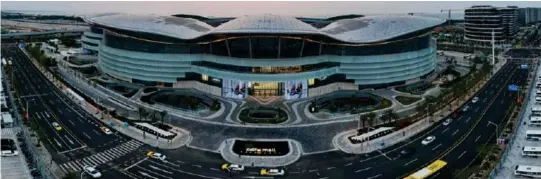  ?? Photo: Xinhua/Pu Xiaoxu ?? This aerial photo taken on April 4, 2023 shows the Haikou Internatio­nal Duty-Free Shopping Complex in Haikou, south China’s Hainan Province.