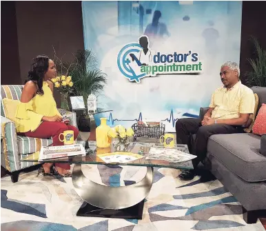  ??  ?? Host Dr Sara Lawrence was joined by Internal Medicine and Pulmonolog­y specialist from the University Hospital of the West Indies, Dr Paul Scott, as they discussed Asthma and COPD. Some 300 million people worldwide suffer from asthma or chronic...